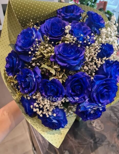 Bouquet di rose blu